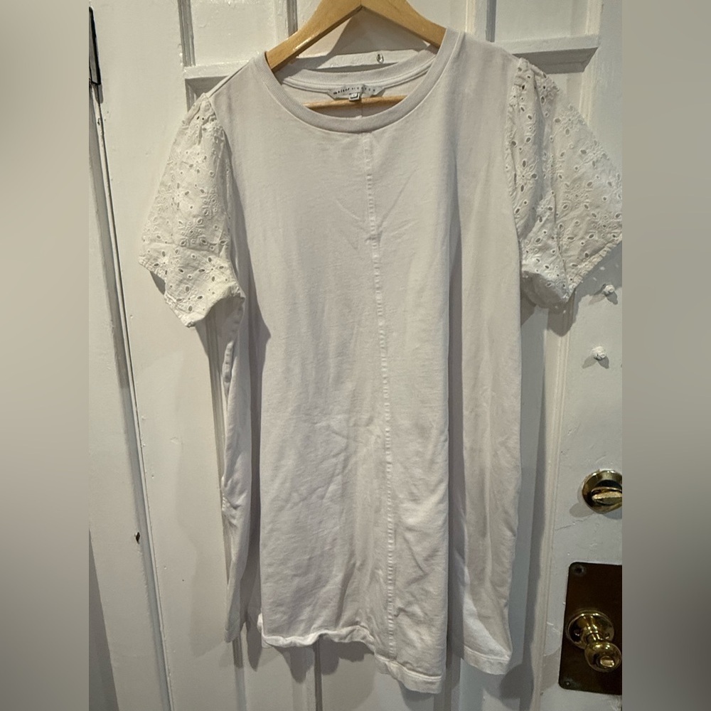 The Nines by HATCH Cream Crew Neck Tee